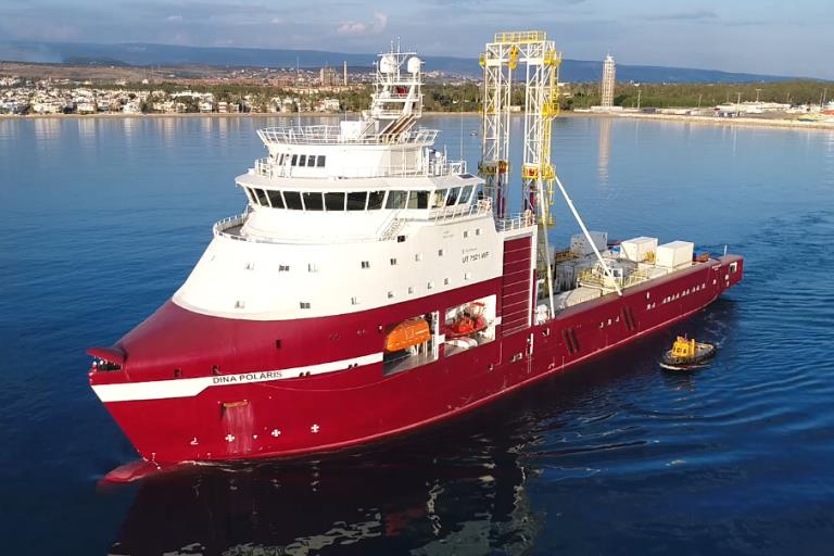 Dina Polaris part of Geoquip Marine's fleet for offshore site investigations