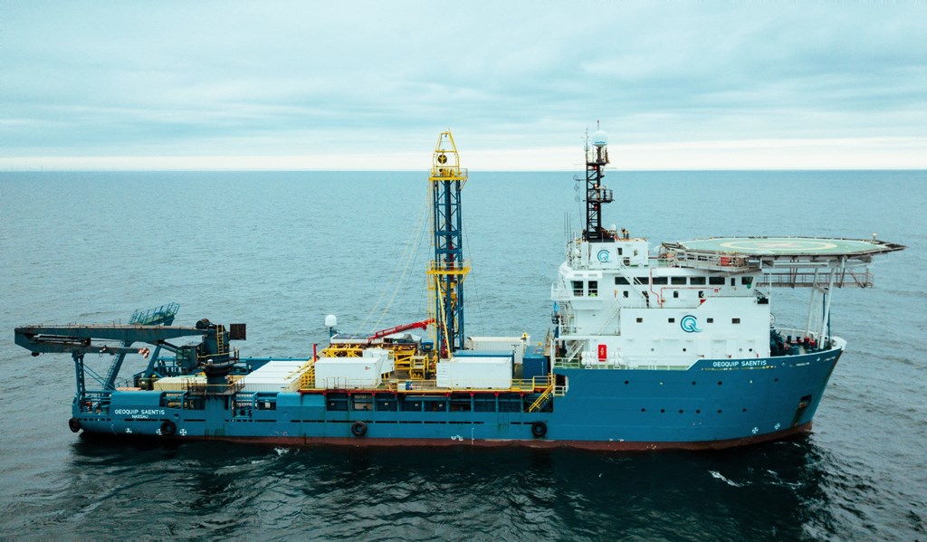 Geoquip Saentis with GMR600 North Sea Geotechnical Campaign