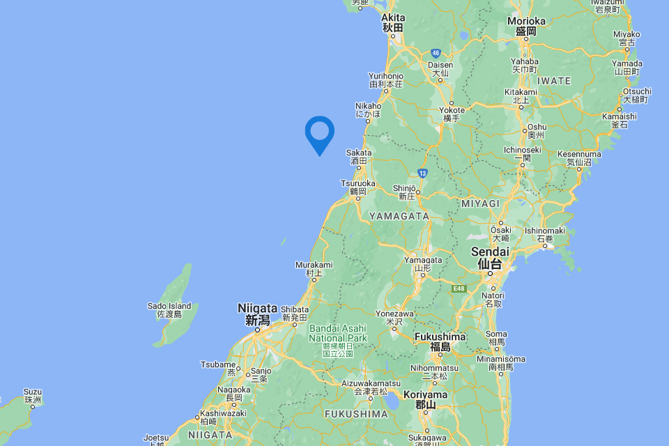 Northwest coast of Japan