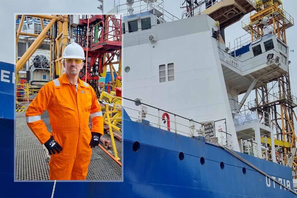 Steve Bartlett visits the Geoquip Seehorn to oversee enhancements to offshore learning and development