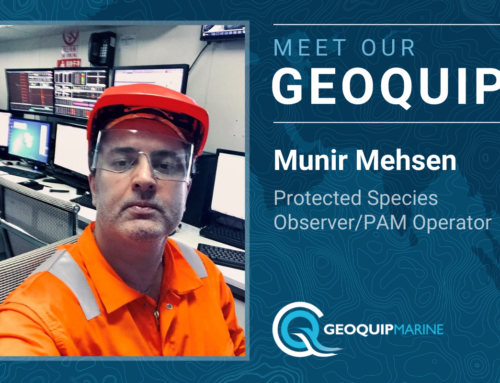 Meet Our Geoquip: Munir Mehsen, Protected Species Observer/PAM Operator